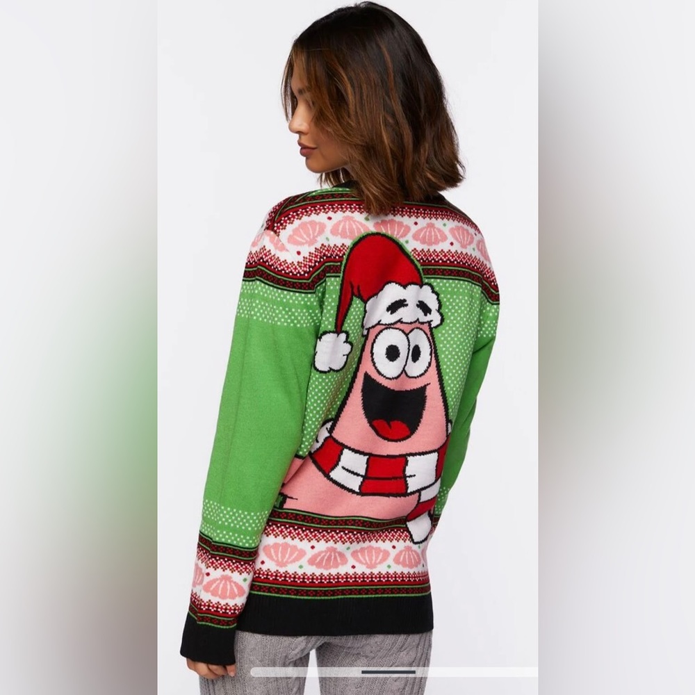 PATRICK STAR graphic cardigan sweater